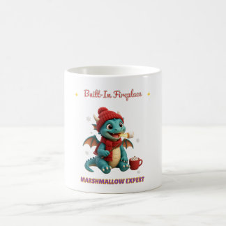 Built-In Fireplace Cosy Winter Dragon Mug