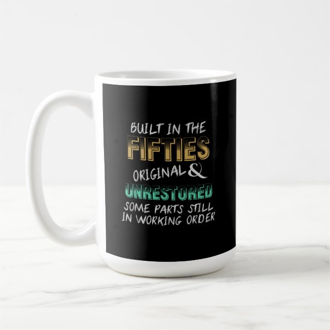 Built in the fifties coffee mug (Left)