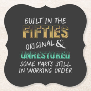 Built in the fifties paper coaster