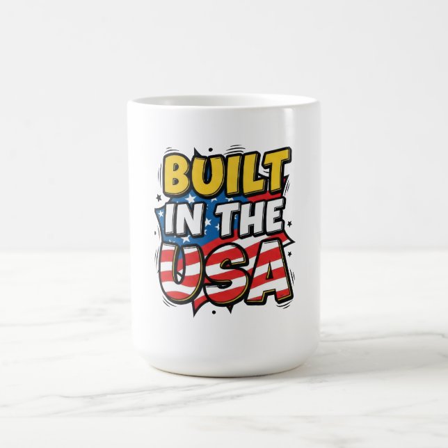 Built in the USA Coffee Mug (Center)