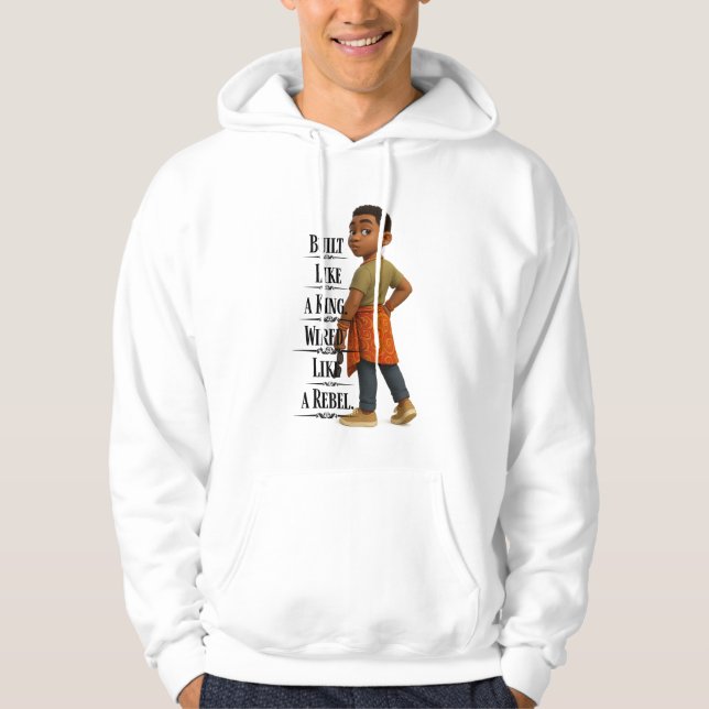 Built like A King,Pixarstyle 3d Hoodie (Front)