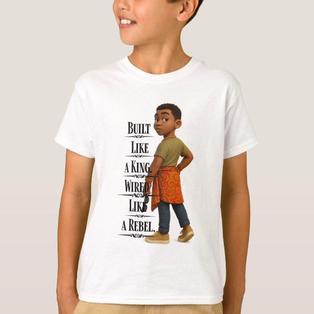 Built like A King,Pixarstyle 3d T-Shirt (Front)