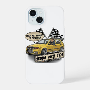 Built Not Bought 1.9 TDI Logic - Škoda Fabia vRS P iPhone 15 Case
