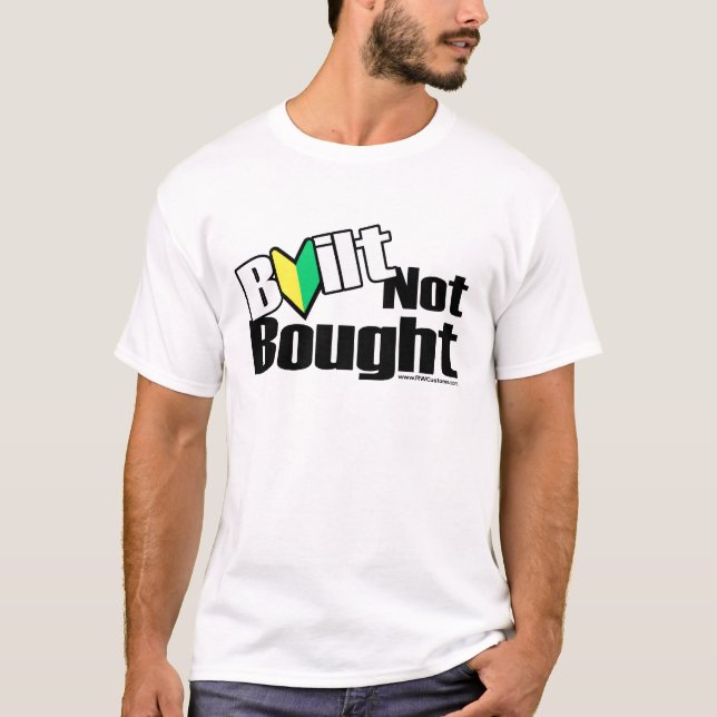 Built Not Bought JDM (Light) T-Shirt (Front)