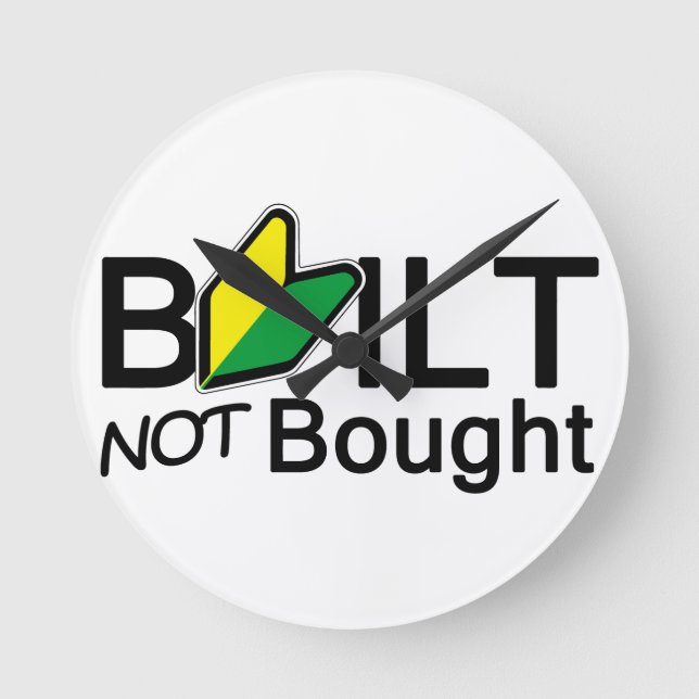 Built, not bought round clock (Front)