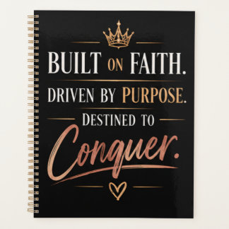Built on Faith Driven by Purpose Productivity Planner