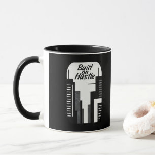 Built on Hustle City Skyline Minimalist Design Mug