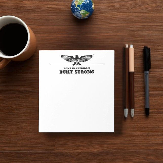 Built Strong Personalized Eagle Notepad (Creator Uploaded)