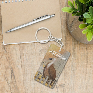Built Strong Personalized Encouragement  Key Ring