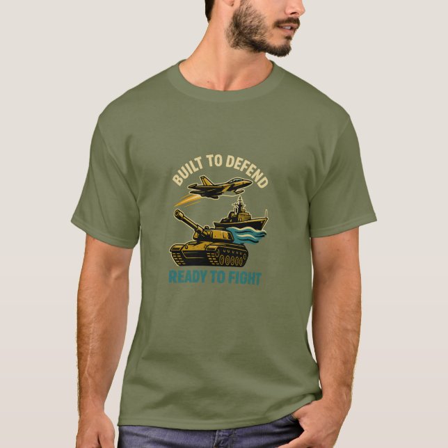 : Built to Defend, T-Shirt (Front)
