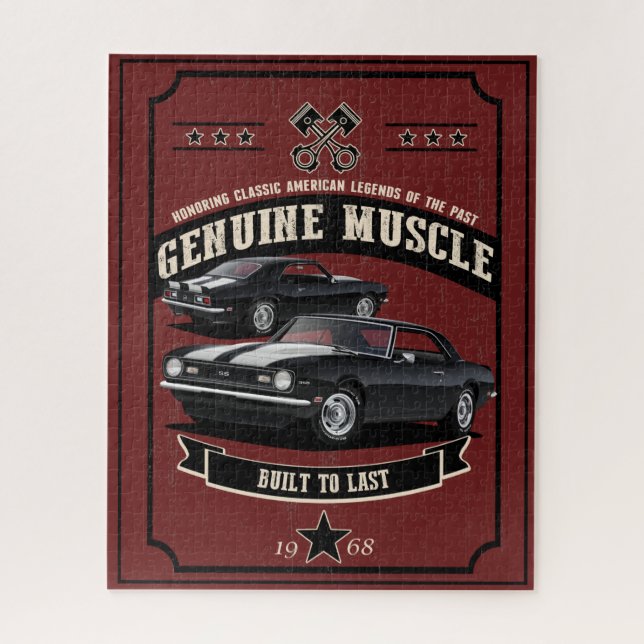 Built To Last Muscle Car Jigsaw Puzzle (Vertical)