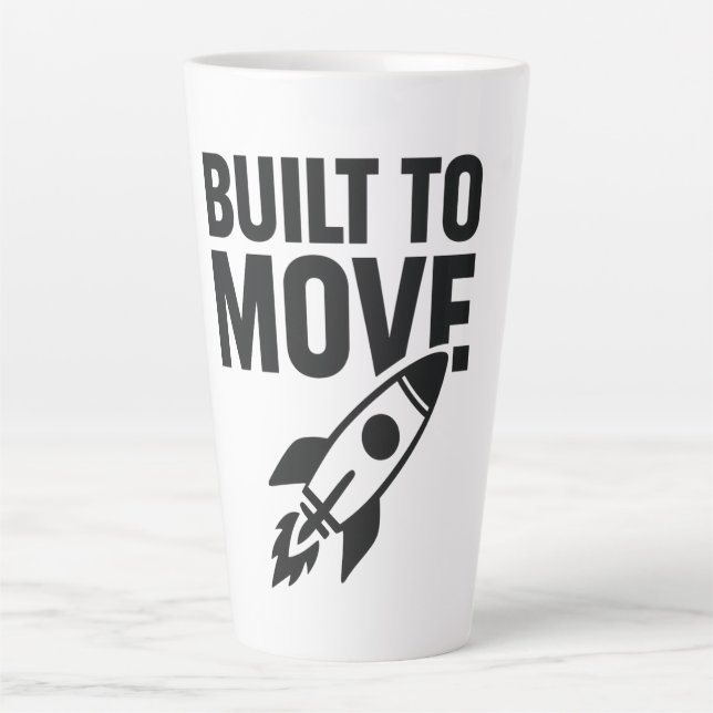 Built to Move T-Shirt Latte Mug (Front)