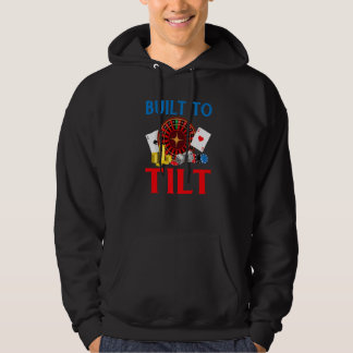 Built to Tilt Game Playing Cards Poker Premium Hoodie