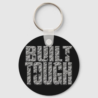 BUILT TOUGH.Hardcore Strong Muscle Man_bl rnd Key Ring