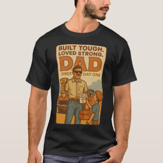 Built Tough Loved Strong Dad T-Shirt