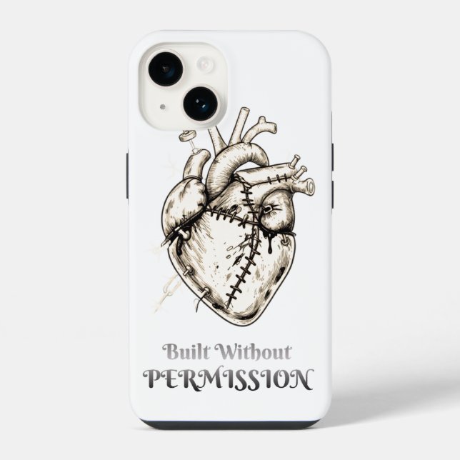 Built Without Permission  iPhone Case (Back)