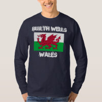 Builth Wells, Wales with Welsh flag