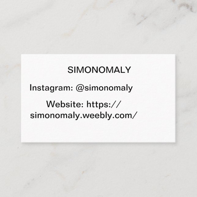 Buissness card (Front)