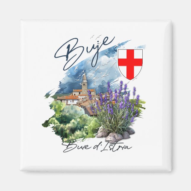 Buje Croatia Magnet (Front)