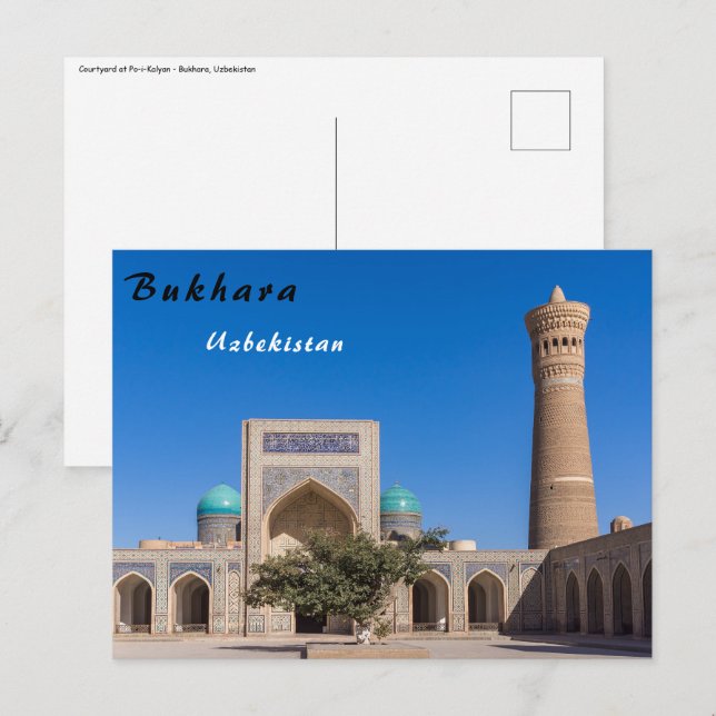 Bukhara, Uzbekistan - Po-i-Kalyan Postcard (Front/Back)