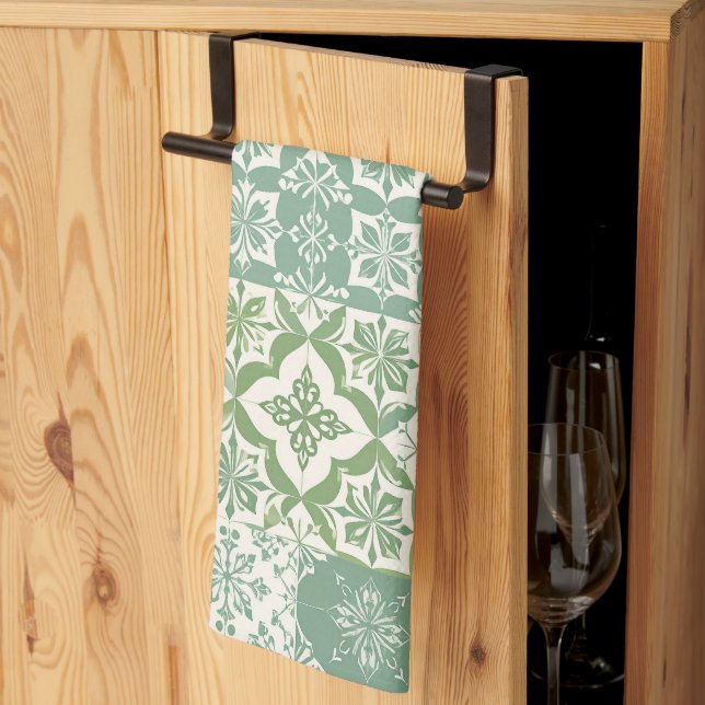Buko Pandan Green  Tea Towel (Thirds Fold)