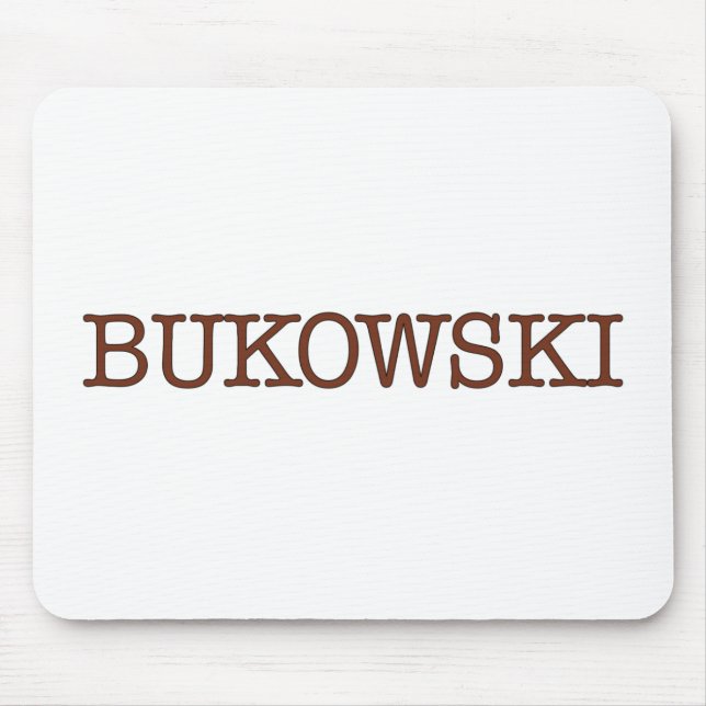 Bukowski Mouse Mat (Front)