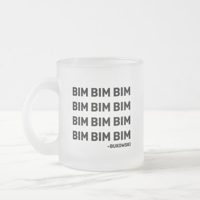 Bukowski Quote Beverage Mug (LH) (Left)