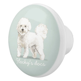 Buksi - Havanese, Maltese, Shih tzu, Bichon lovers Ceramic Knob
