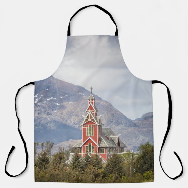Buksnes Church Lofoten Norway Apron (Front)