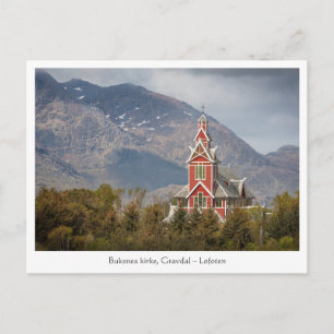 Buksnes kirke Lofoten Postcard