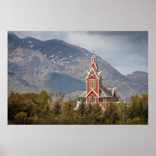 Buksnes kirke Lofoten Poster