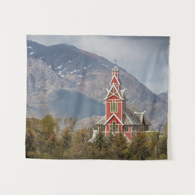 Buksnes kirke Lofoten Tapestry (Front (Horizontal))
