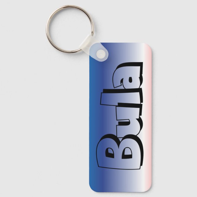 "Bula - Fiji Keychain" Key Ring (Front)