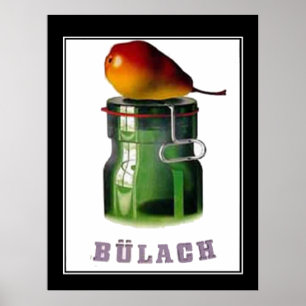 Bulach Switzerland Zurich Vintage Poster