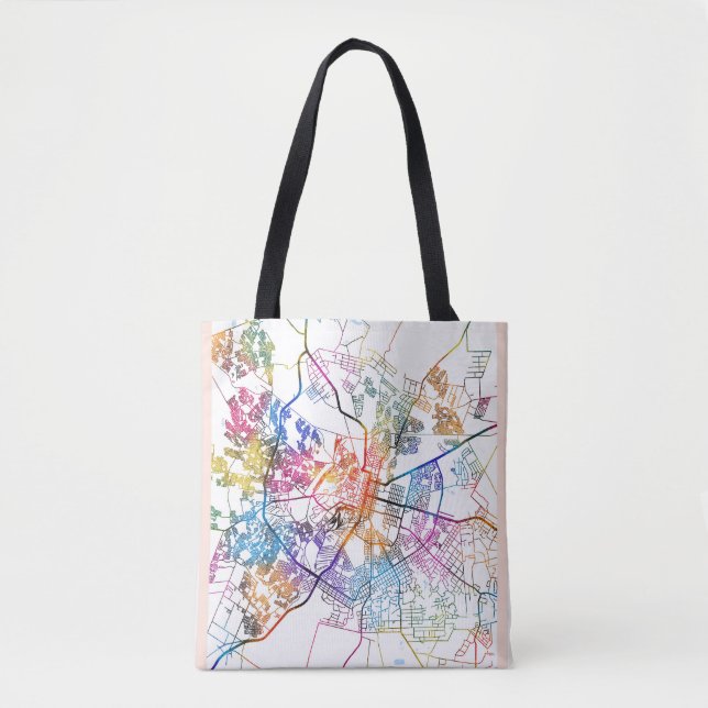 Bulawayo Zimbabwe City Map Tote Bag (Front)