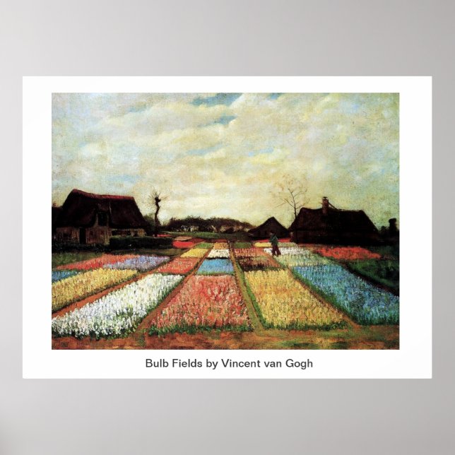Bulb Fields by Vincent van Gogh. Poster (Front)