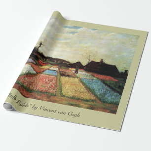 Bulb Fields by Vincent van Gogh. Vintage floral Wrapping Paper