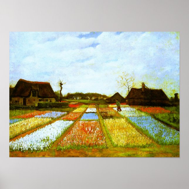 Bulb Fields Holland Van Gogh Fine Art Poster (Front)