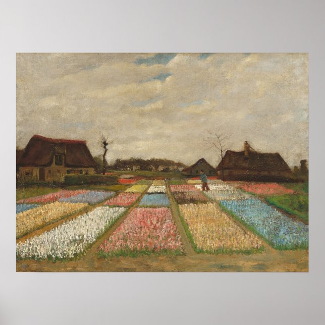 Bulb Fields – Van Gogh Flower Landscape Poster (Front)