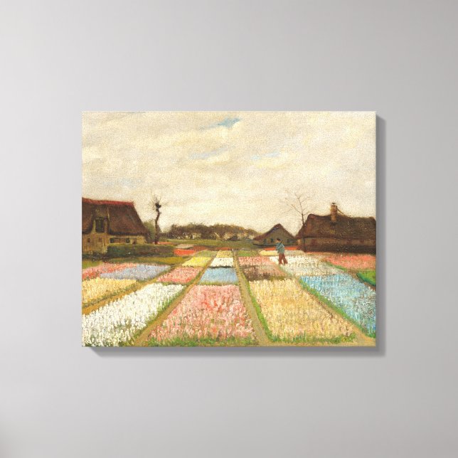 Bulb Fields | Vincent van Gogh Canvas Print (Front)