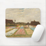Bulb Fields | Vincent van Gogh Mouse Mat<br><div class="desc">Bulb Fields (1883) or Flower Beds in Holland by Dutch post-impressionist artist Vincent Van Gogh. Original artwork is an oil on canvas. This is one of Van Gogh's first landscape paintings depicting a panoramic view of tulip fields in blossom. Use the design tools to add custom text or personalise the...</div>
