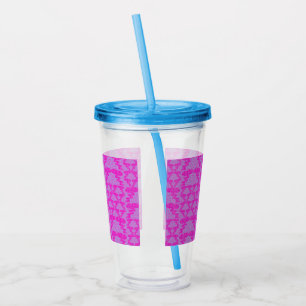 Bulb Flowers And Twigs Roses Acrylic Tumbler