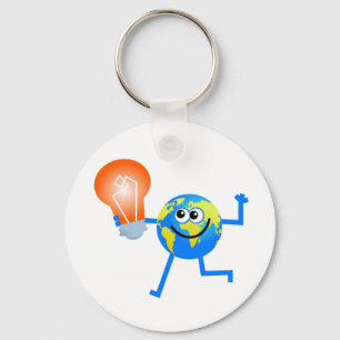 Bulb Globe Key Ring