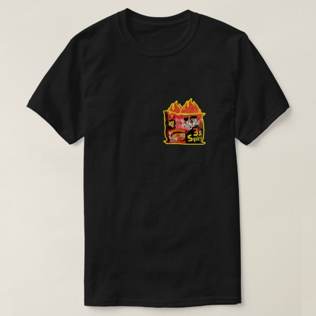« Buldak 3X RAMEN ÉPICÉ AU POULET CHAUD » par Matc T-Shirt (Design Front)