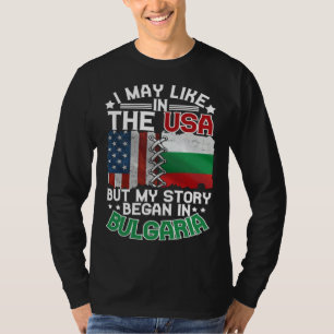 Bulgaria American Flag USA Bulgarian Roots T-Shirt