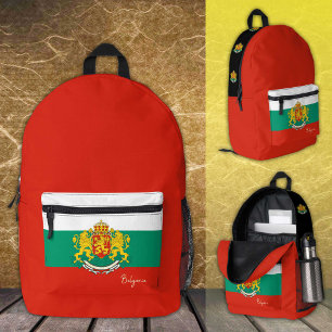 Bulgaria, backpack, Bulgarian Flag / patriotic Printed Backpack