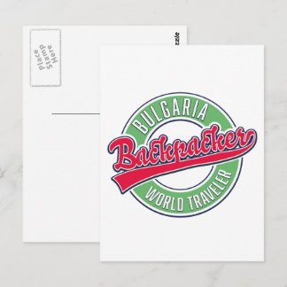 Bulgaria backpacker world traveller postcard