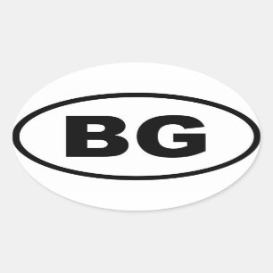 Bulgaria - BG - European Oval Sticker