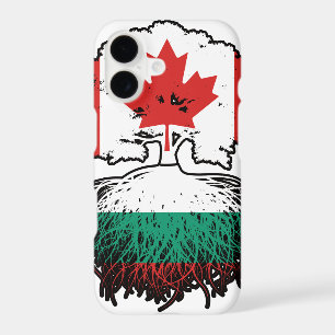 Bulgaria Bulgarian Canadian Canada Tree Roots Flag
