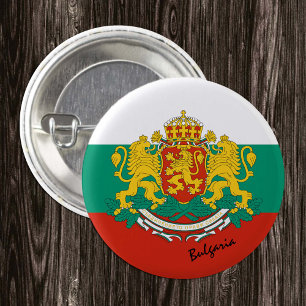 Bulgaria button, patriotic Bulgarian Flag fashion 3 Cm Round Badge